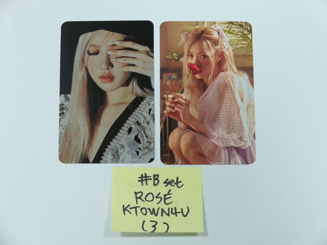 BLACKPINK ROSE Photocard - Instax Film , Photocard Set (3EA) & Pre-order Benefit Photocard Set (2EA) [ Updated 6/28 ]