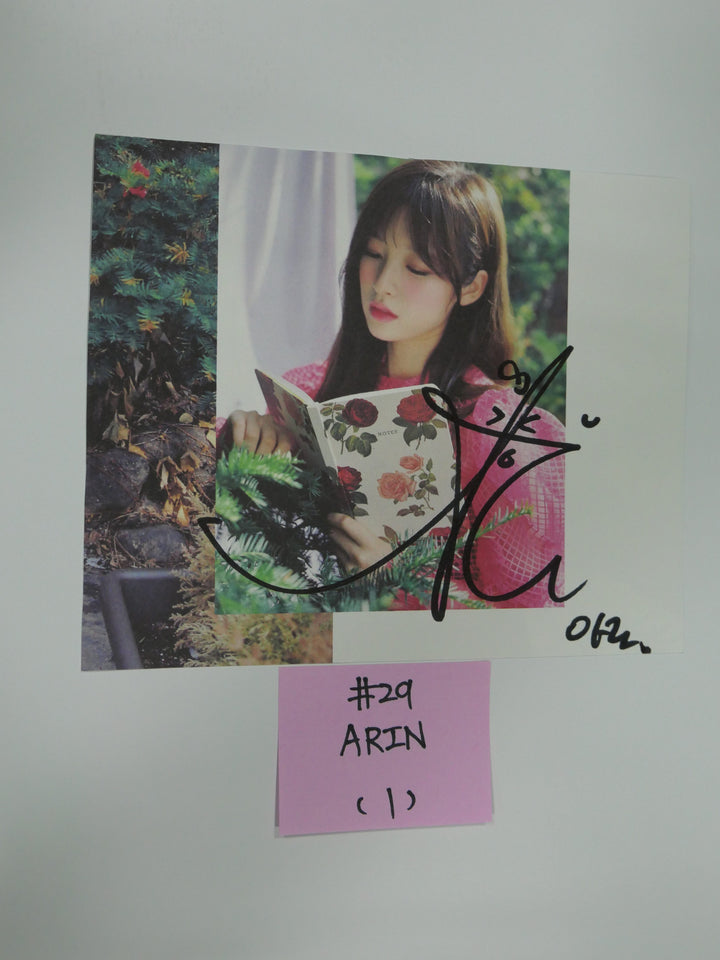 Oh My Girl - A Cut Page From Fansign Event Albums