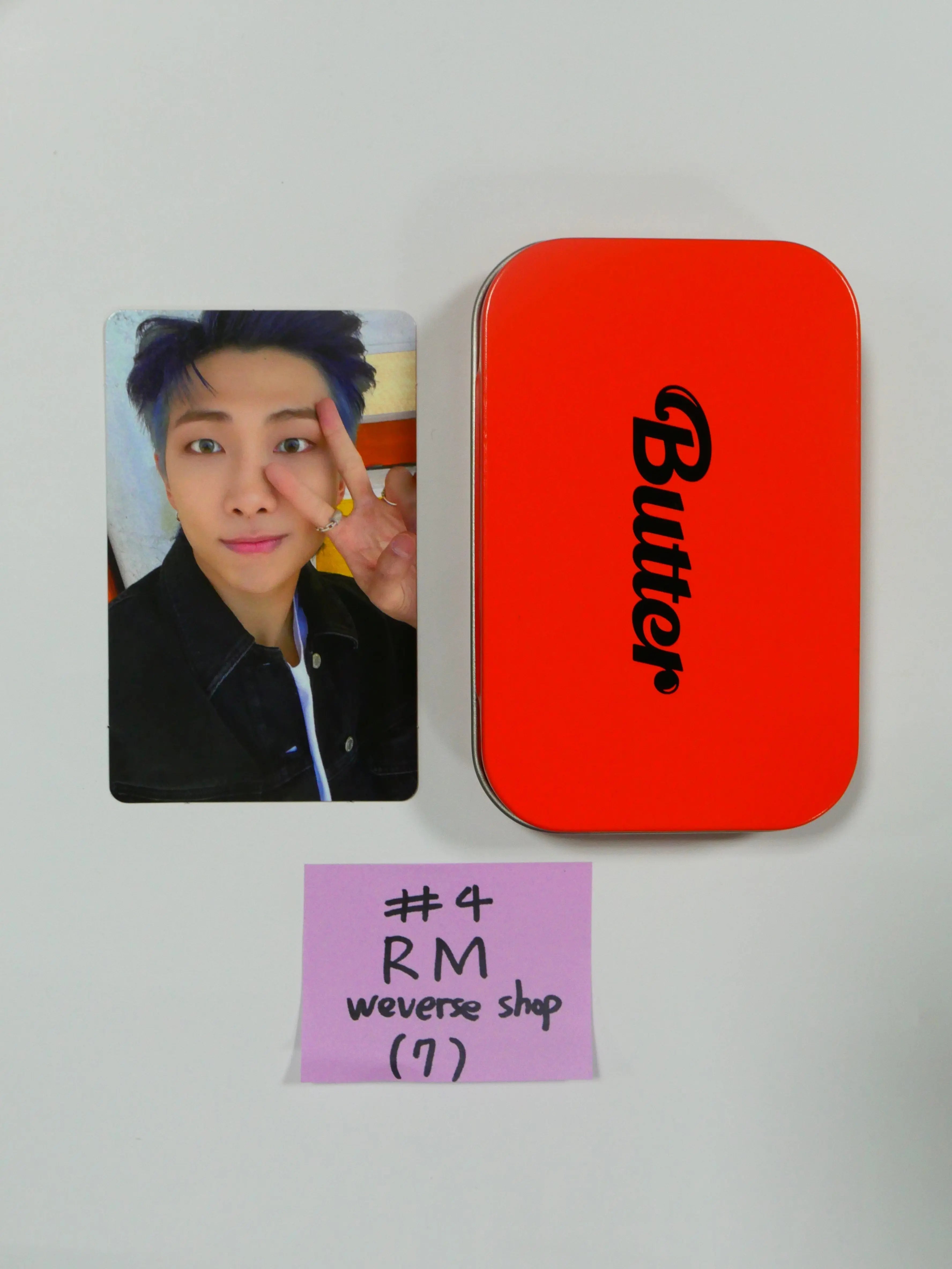 BTS 'Butter' - Weverse Shop P.O.B card + Tin Case & Four Cut