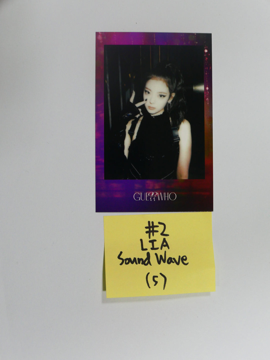 ITZY 'Guess Who' - 사운드웨이브 팬사인회 이벤트 폴라로이드 포토카드