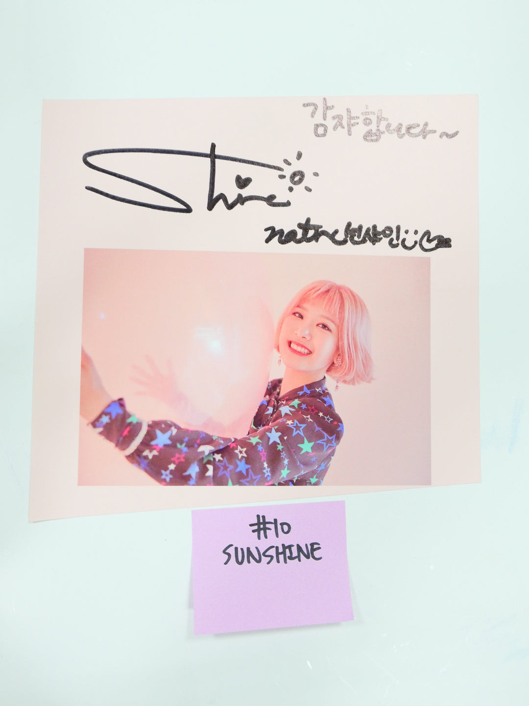 Nature - A Cut Page From Fansign Event Albums (UCHAE, SUNSHINE, GAGA)