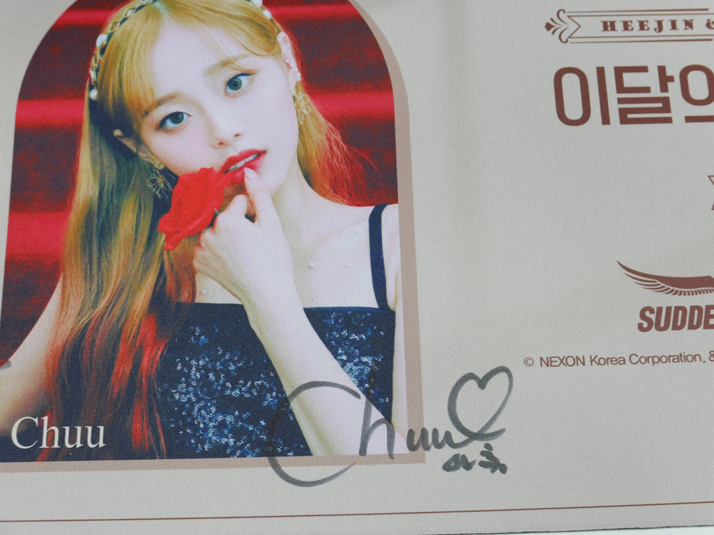 Loona Sudden Attack Heejin & Chuu Hand Autographed(Signed) Mouse