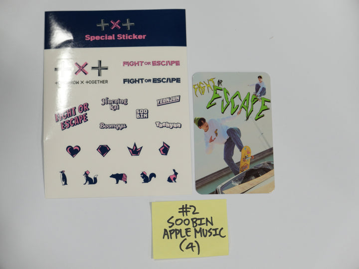TXT 'Fight Of Escape' - Applemusic Pre-Order Benefit Photocard + Sticker