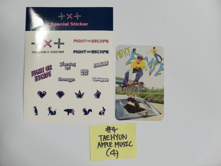 TXT 'Fight Of Escape' - Applemusic Pre-Order Benefit Photocard + Sticker
