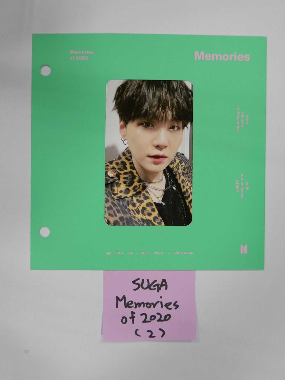 BTS "Memories of 2019-2020" - Blu-ray Official Photocard & Photo