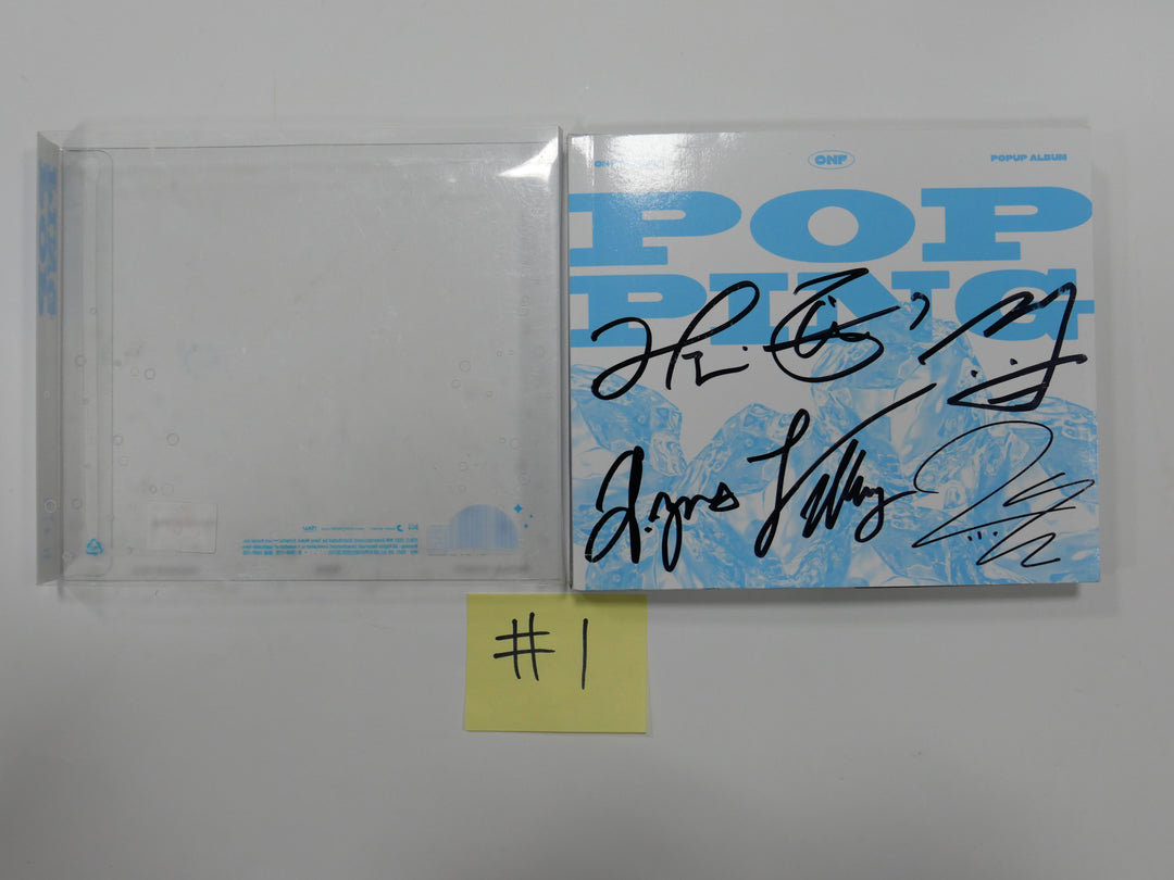 ONF "Popping" - Hand Autographed (Signed) Promo Album
