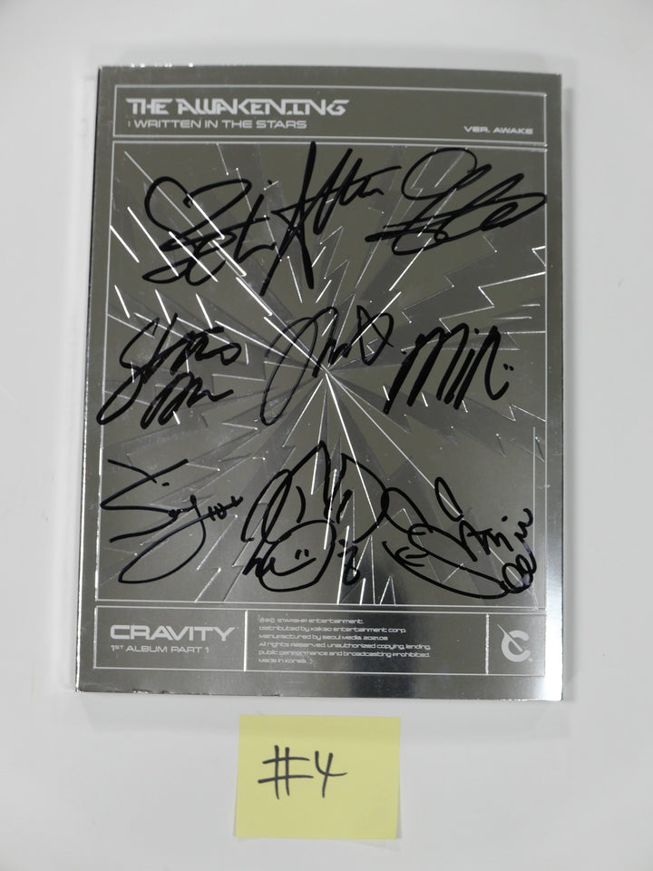 Cravity "The Awakening Written In The Stars" 1st - Hand Autographed (Signed) Promo Album