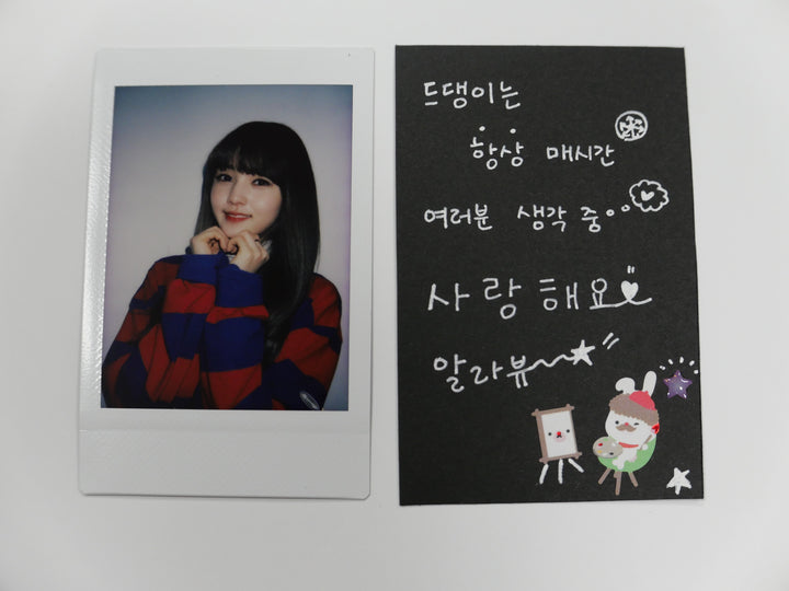 Dream Note - Broadcast Event Polaroid & Hand Autographed(Signed) Message Card