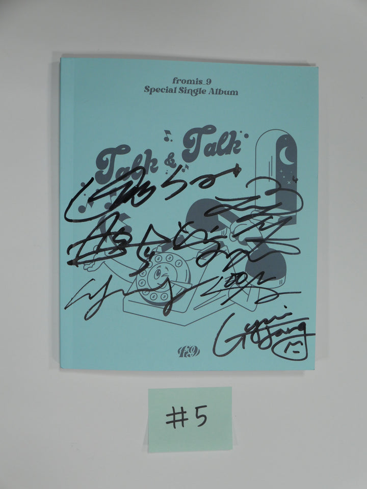 Fromis_9 "Talk & Talk" - Hand Autographed(Signed) promo Album
