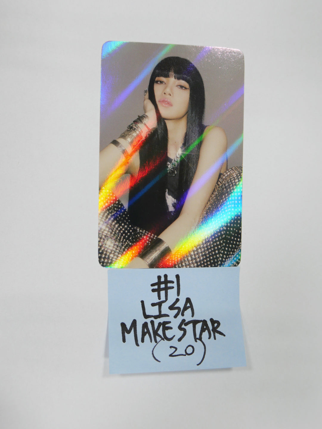 Lisa (of Blackpink) "LALISA" 1st Single - Makestar Fansign Event Hologram Photocard