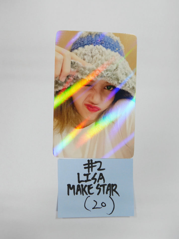 Lisa (of Blackpink) "LALISA" 1st Single - Makestar Fansign Event Hologram Photocard