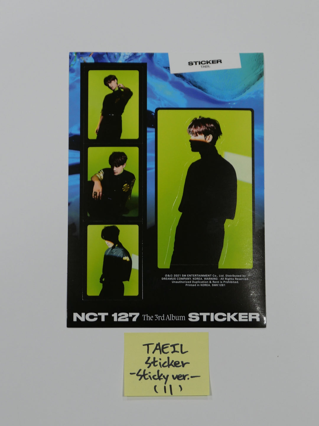 NCT 127「ステッカー」オフィシャルポストカード＆ステッカー（ステッカー、ステッカー、ソウル市Ver.）