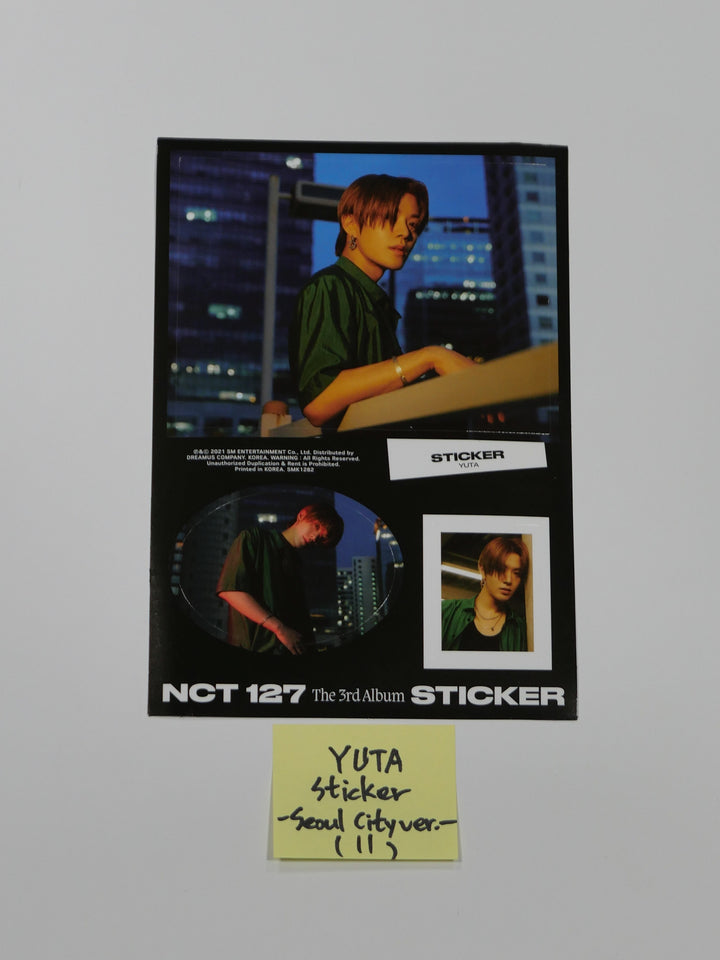 NCT 127「ステッカー」オフィシャルポストカード＆ステッカー（ステッカー、ステッカー、ソウル市Ver.）