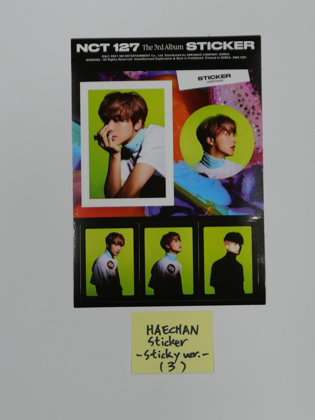 NCT NCT127 3rd Album Sticker Sticky Version Official Photocard Postcard  Sticker