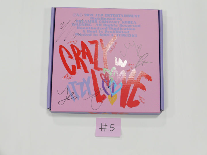 Itzy 'Crazy In Love' - Hand Autographed(Signed) Promo Album