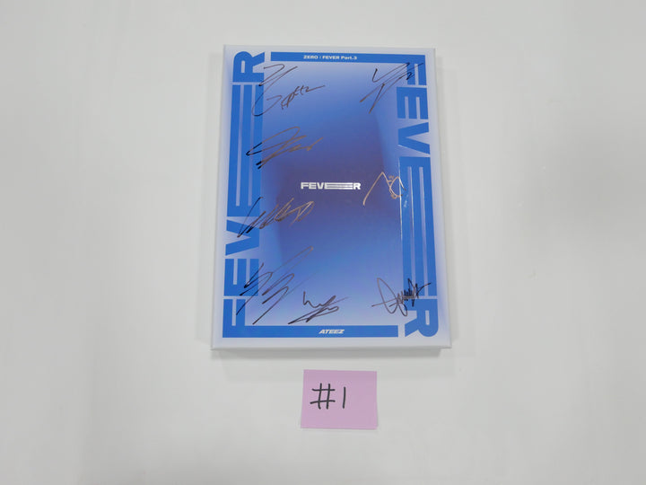 Ateez 'Zero : Fever Part 3' - Hand Autographed(Signed) Promo Album