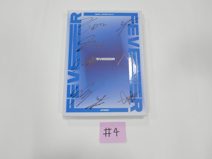 Ateez 'Zero : Fever Part 3' - Hand Autographed(Signed) Promo Album