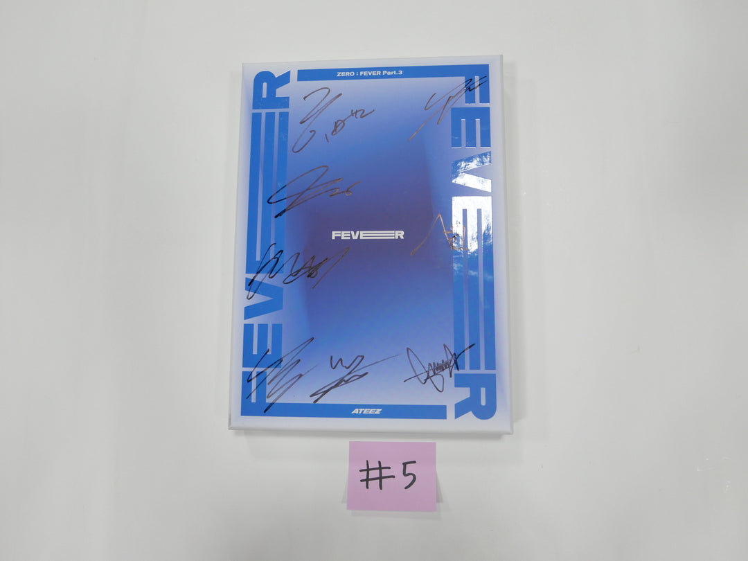 Ateez 'Zero : Fever Part 3' - Hand Autographed(Signed) Promo Album