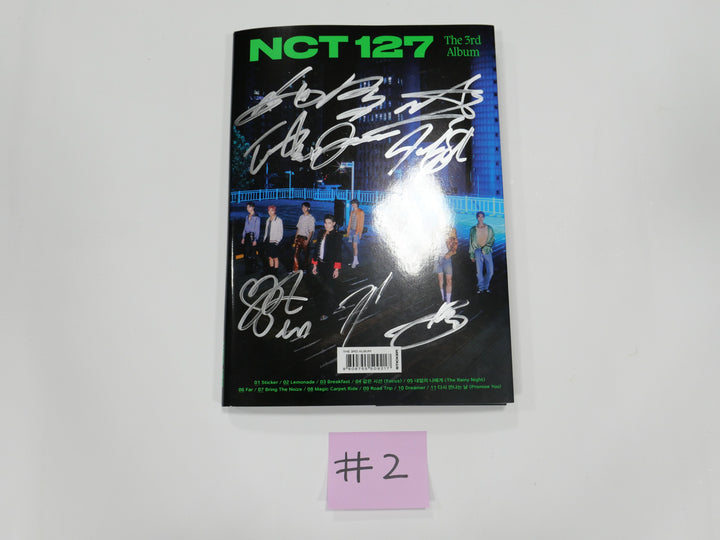 NCT 127 "Sticker" 3rd Album - Hand Autographed(Signed) Promo Album