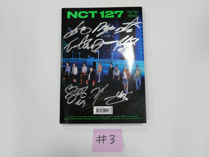 NCT 127 "Sticker" 3rd Album - Hand Autographed(Signed) Promo Album