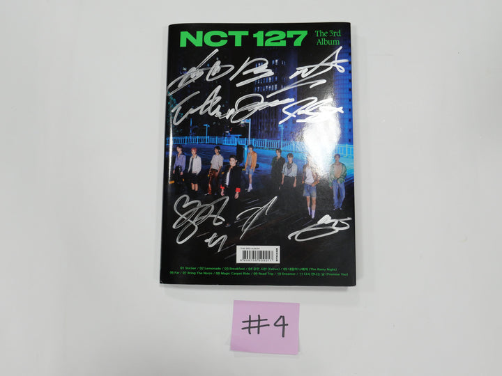 NCT 127 "Sticker" 3rd Album - Hand Autographed(Signed) Promo Album