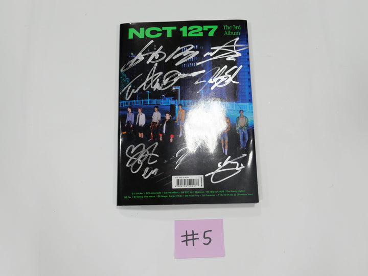 NCT 127 "Sticker" 3rd Album - Hand Autographed(Signed) Promo Album