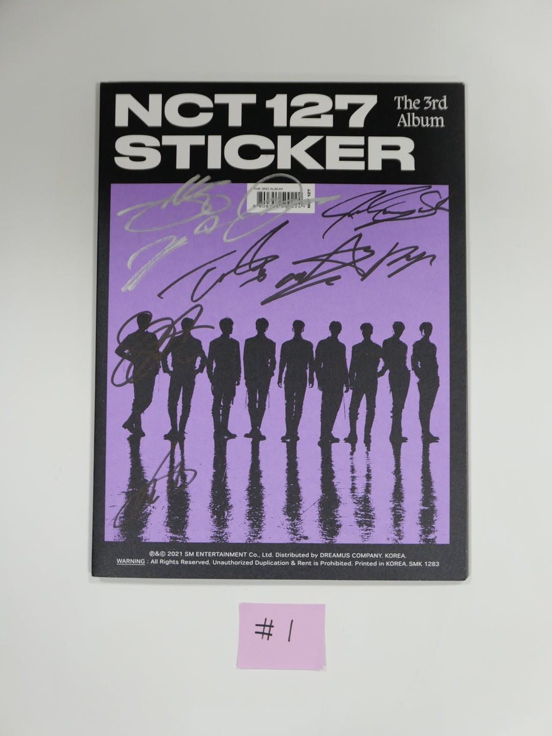 NCT 127 "Sticker" 3rd Album - Hand Autographed(Signed) Promo Album