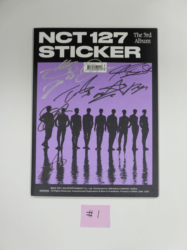 NCT 127 "Sticker" 3rd Album - Hand Autographed(Signed) Promo Album [Updated 11/22]