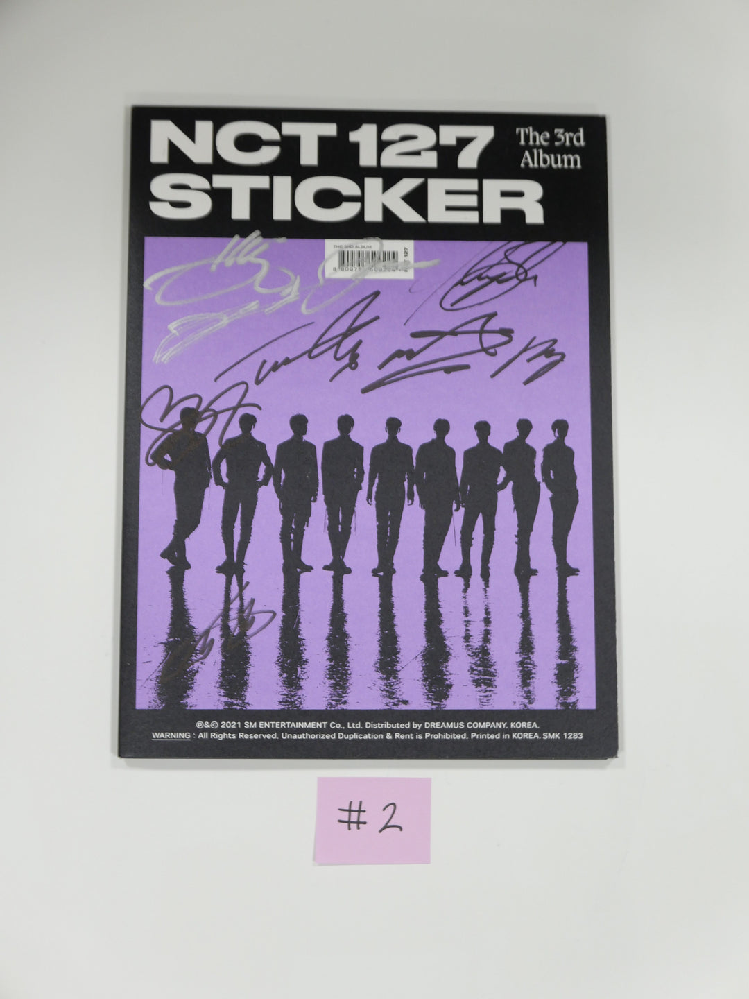 NCT 127 "Sticker" 3집 - 친필 사인(사인) 프로모 앨범