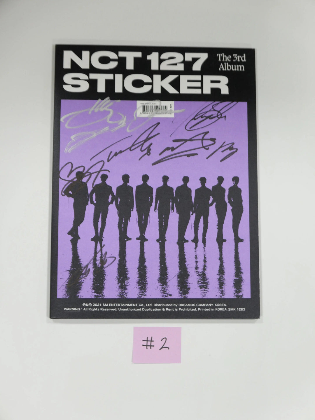 NCT 127 "Sticker" 3rd Album - Hand Autographed(Signed) Promo Album [Updated 11/22] - HALLYUSUPERSTORE