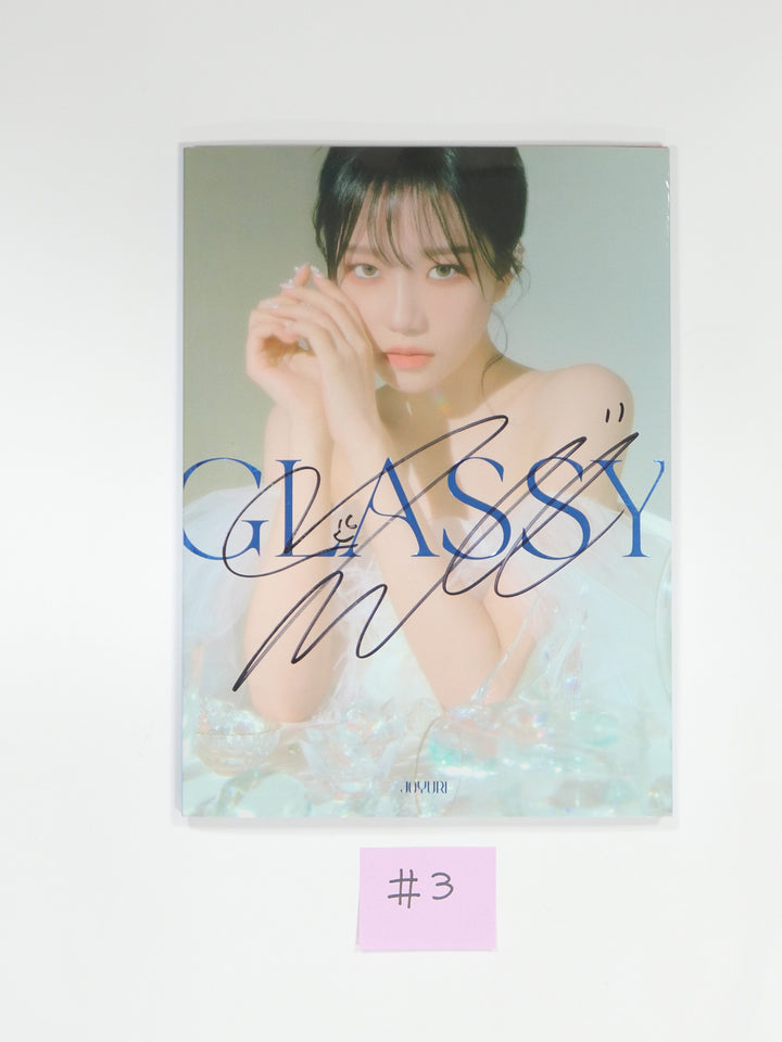 JO YURI (Of IZONE) 'GLASSY' 1st single - Hand Autographed(Signed) Promo Album