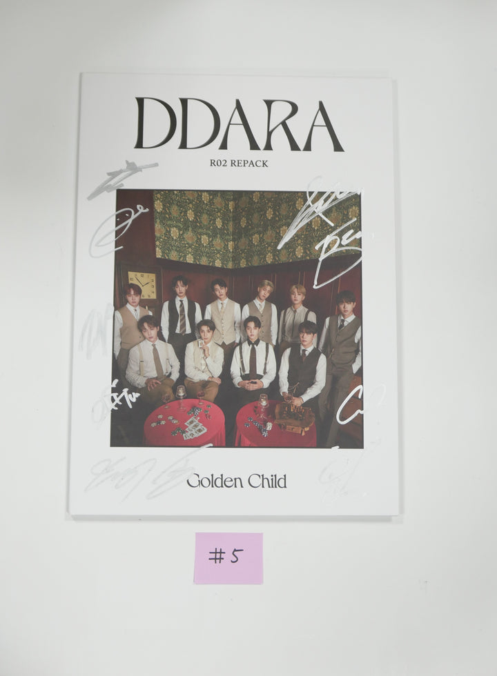 GOLDEN CHILD "DDARA" 2nd - Hand Autographed(Signed) Promo Album