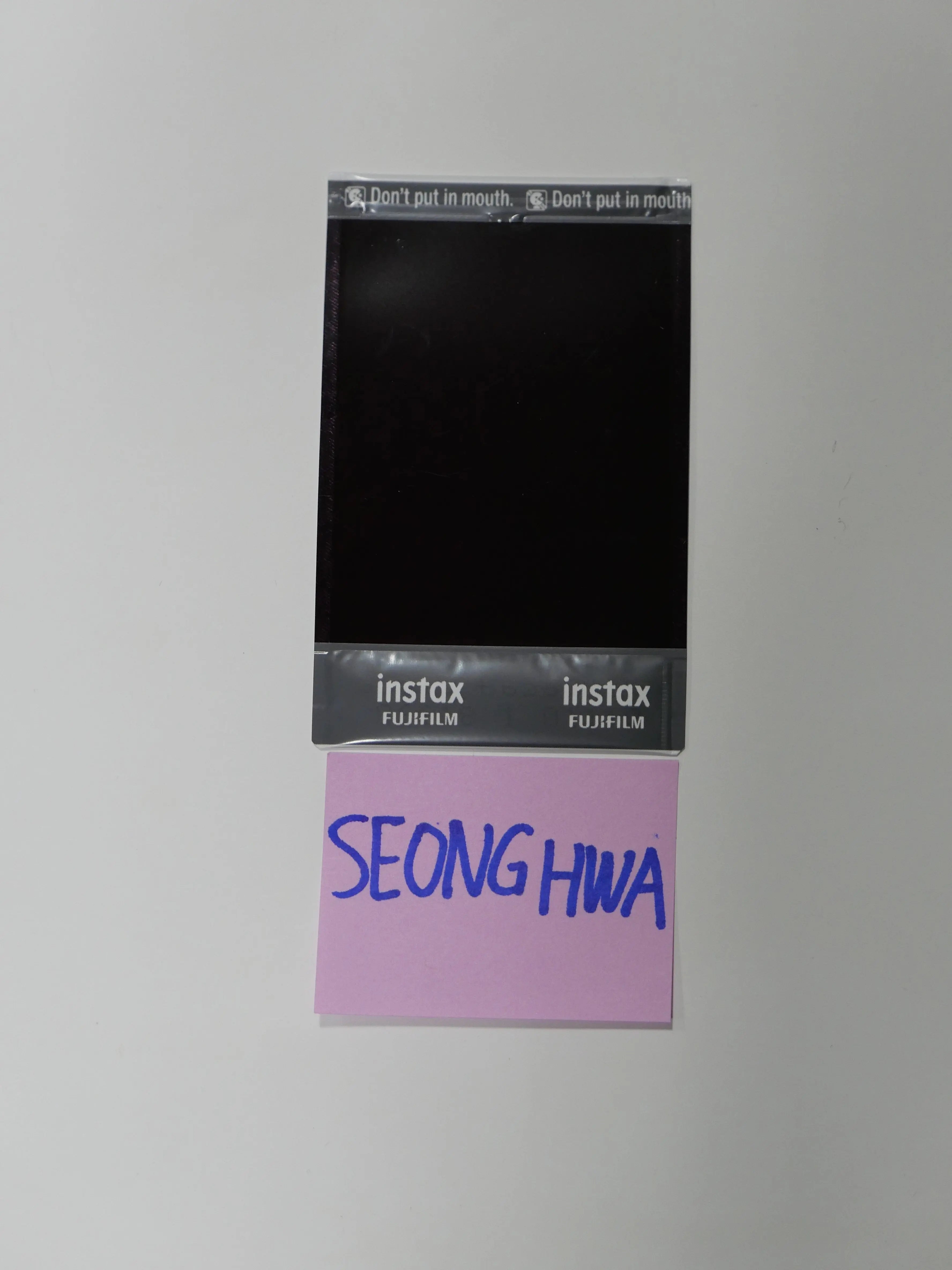 Seong Hwa (of Ateez) - Hand Autographed(Signed) Polaroid