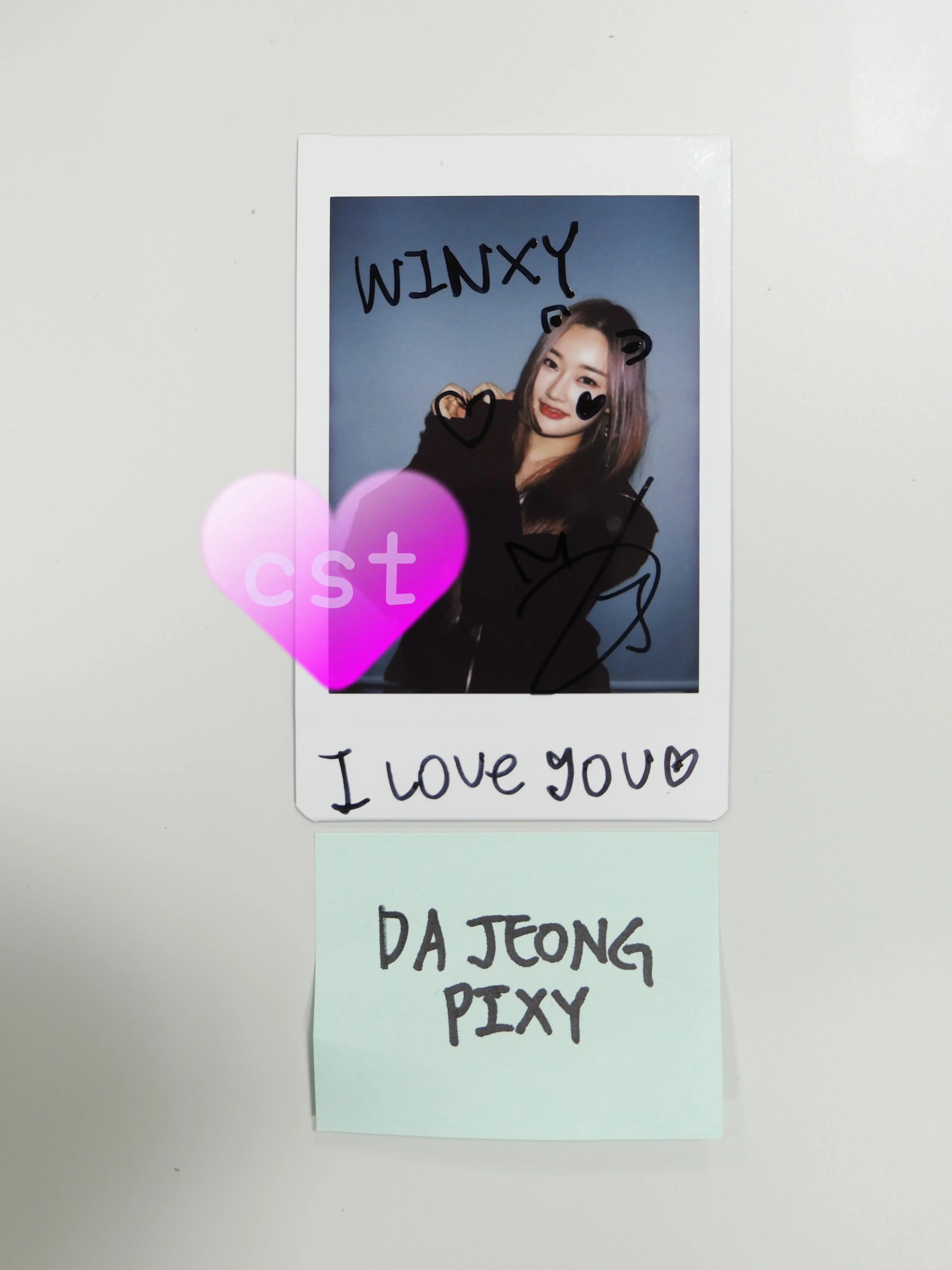 Pixy Dajeong shops Signed Polaroid