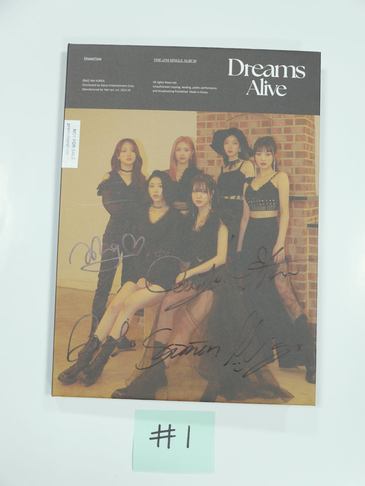 Dream Note 'Dreams Alive' 4th Single - Hand Autographed(Signed) Promo Album