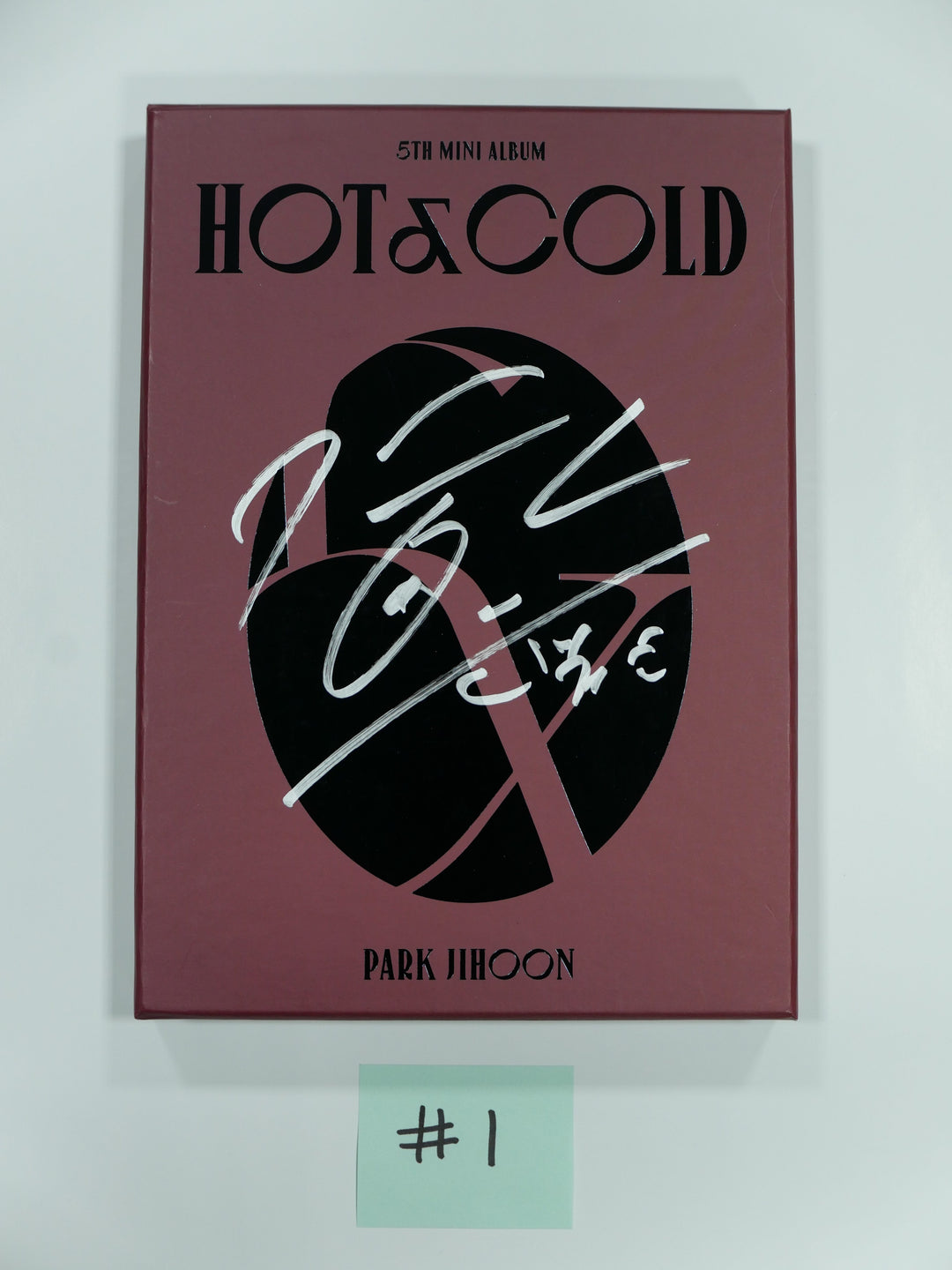 Park Ji Hoon "HOT & COLD" 5th Mini - Hand Autographed (Signed) Promo Album