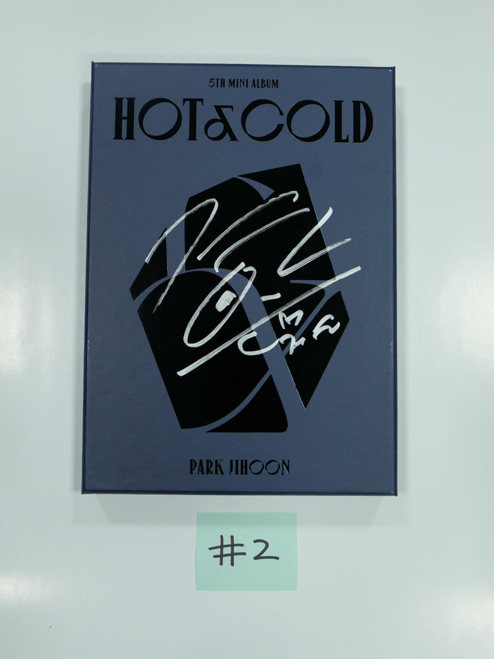 パク・ジフン「HOT &amp; COLD」5th Mini - 直筆サイン入りプロモアルバム
