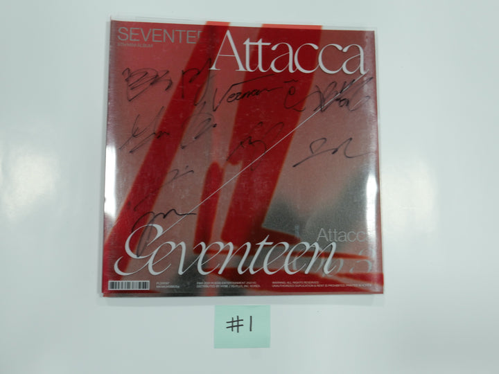 Seventeen 'Attacca' 9th Mini - Hand Autographed(Signed) Promo Album