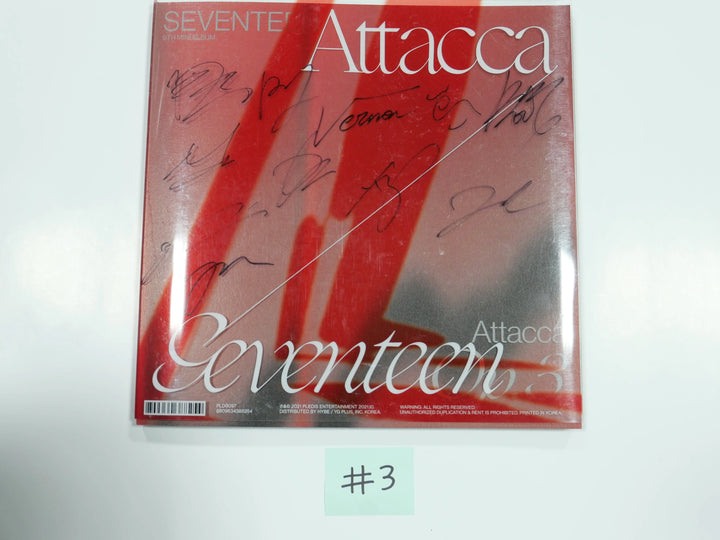 Seventeen 'Attacca' 9th Mini - Hand Autographed(Signed) Promo Album - HALLYUSUPERSTORE