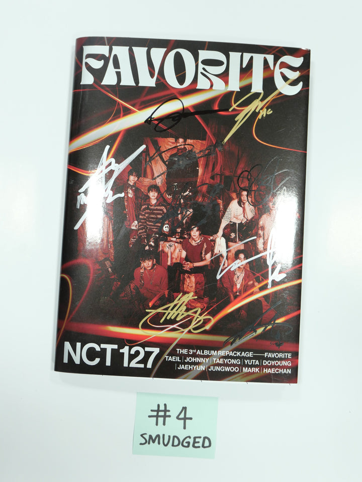 NCT 127 "Favorite" 3rd - Hand Autographed(Signed) Promo Album (autopen + real signtures) MUST-READ!