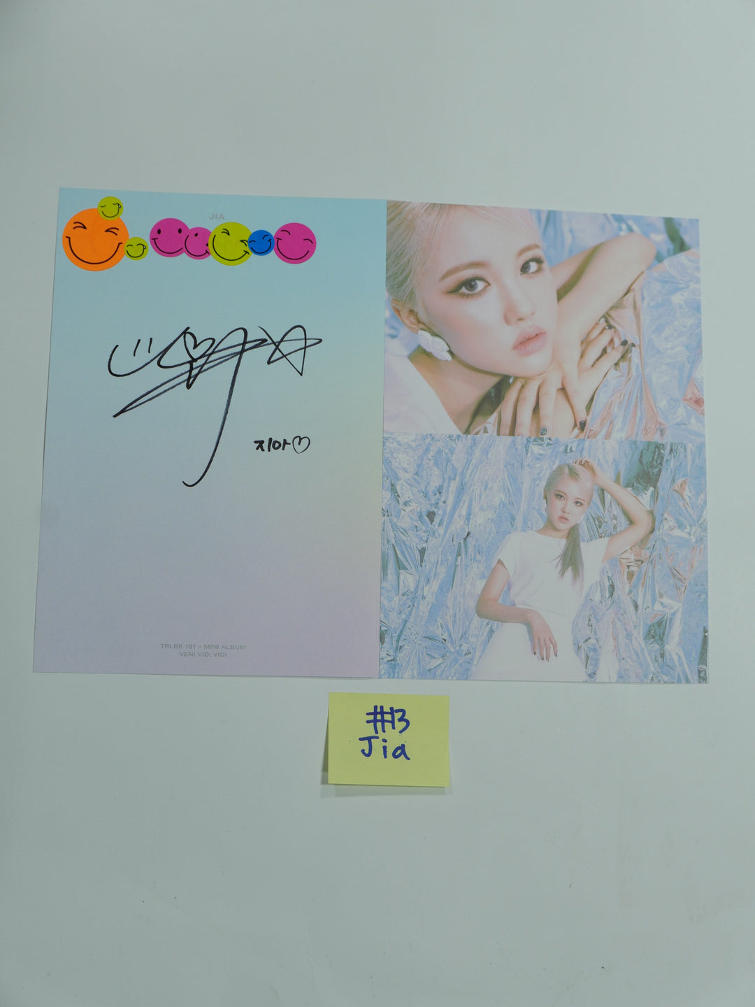 TRI.BE ‘VENI VIDI VICI’ 1st – A Cut Page From Fansign Event Albums