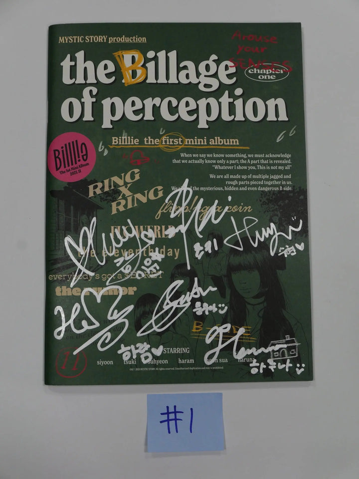 Billlie 'the Billage of perception : chapter one' - Hand Autographed(Signed) Promo Album - HALLYUSUPERSTORE