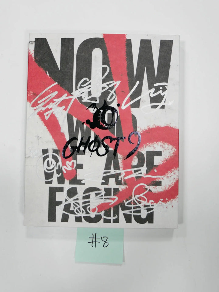 GHOST9 "Now : Who We Are Facing" - Hand Autographed(Signed) Promo Album - HALLYUSUPERSTORE