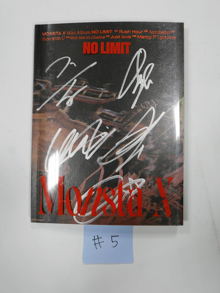 Monsta X "NO LIMIT"  - Hand Autographed(Signed) Promo Album
