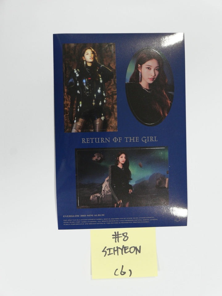 Everglow 'Return of The Girl' - 公式ステッカー、二つ折りポスター [1/7更新]