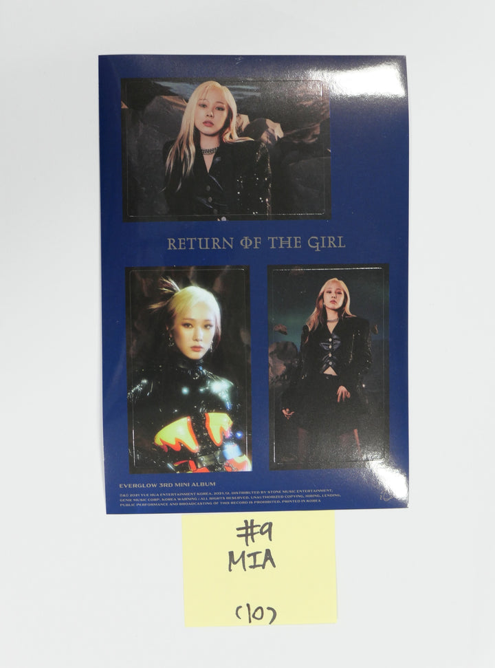 Everglow 'Return of The Girl' - Official Sticker, Folded Poster [Updated 1/7]