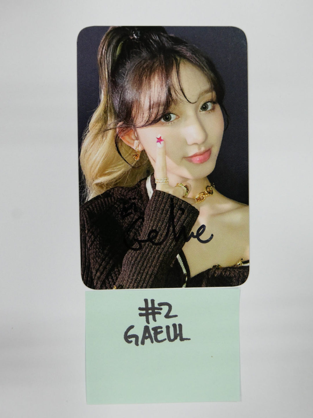 IVE 'ELEVEN' 1st Single - Hand Autographed(Signed) Fansign Winner Photocard, Polaroid Photocard