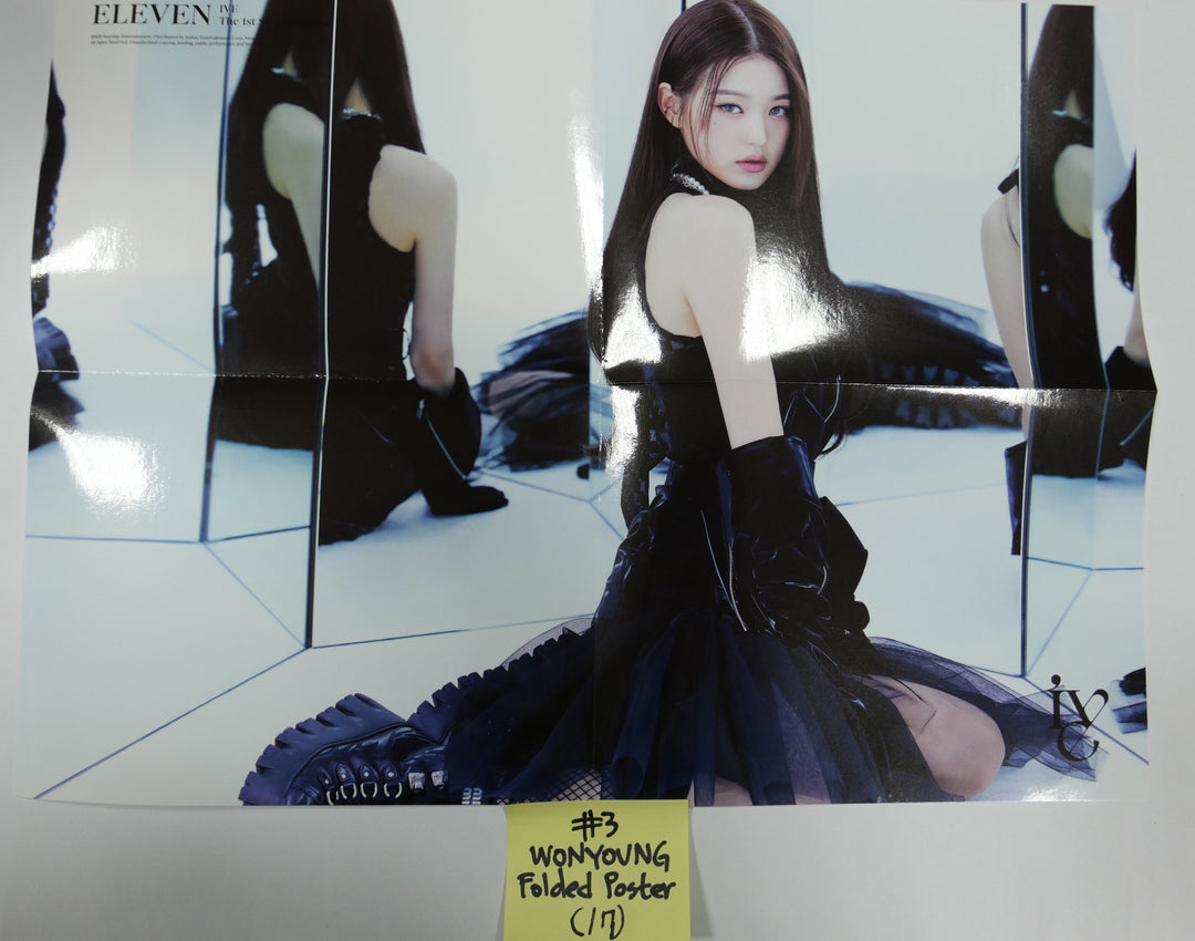 IVE 'ELEVEN' 1st Single - Official Folded Message Card, Foldede Poster