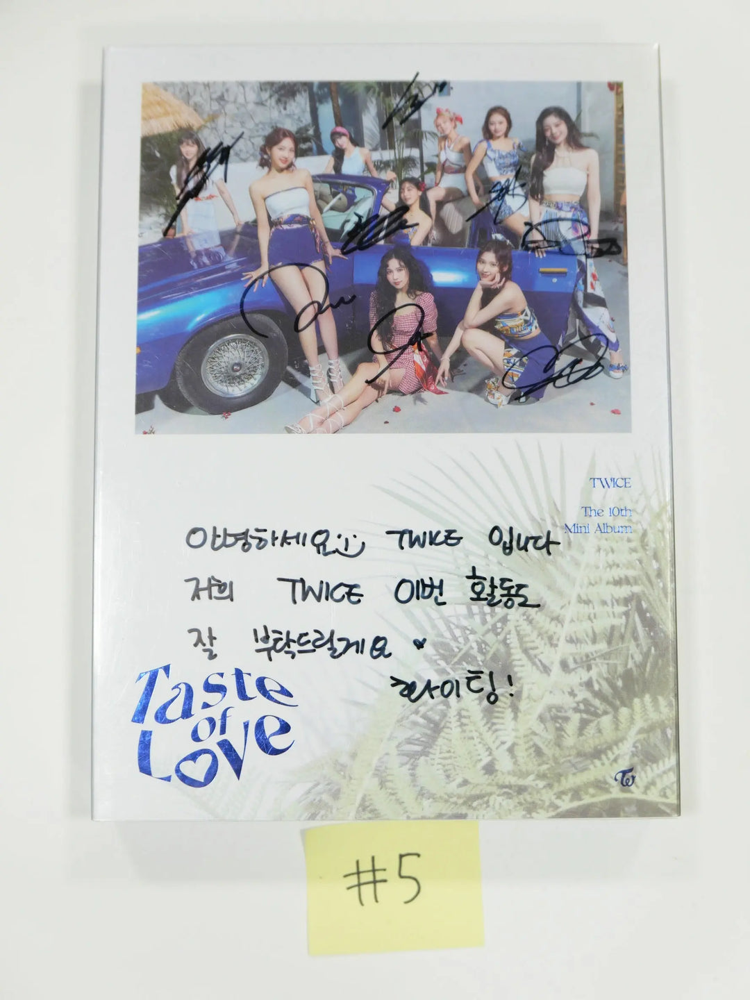 TWICE - Hand Autographed(Signed) Promo Album - HALLYUSUPERSTORE