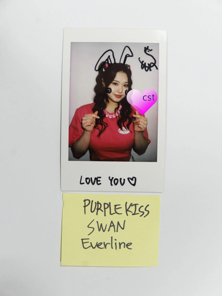 PURPLE KISS BXX 直筆サイン　ポラロイド　スアン Swan (of Purple Kiss) “Hide & Seek” – Hand Autographed(Signed